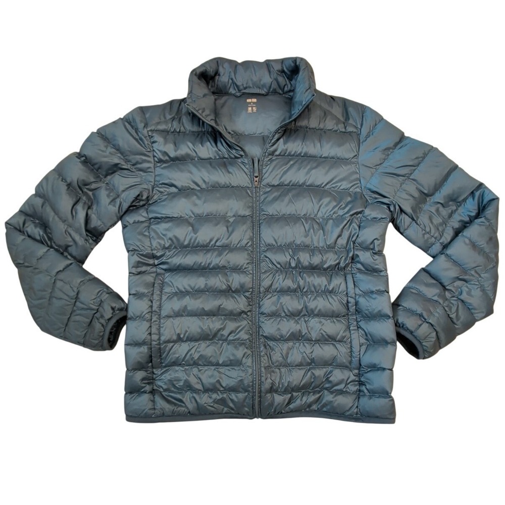Uniqlo Ultra Light Down Jacket Packable Puffer Blue Size Small